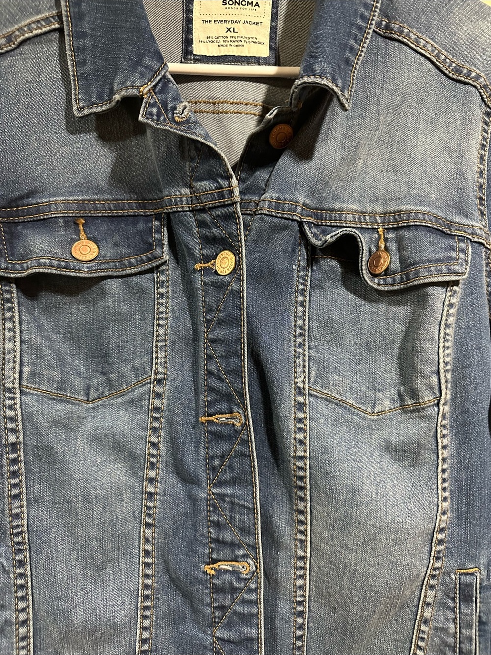 Sonoma Blue Denim Jacket for Women - size XL - Picture 2 of 5